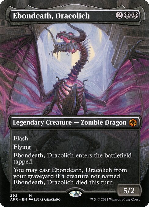 Ebondeath, Dracolich XAFR-292 Mythic Near Mint Englisch Foil