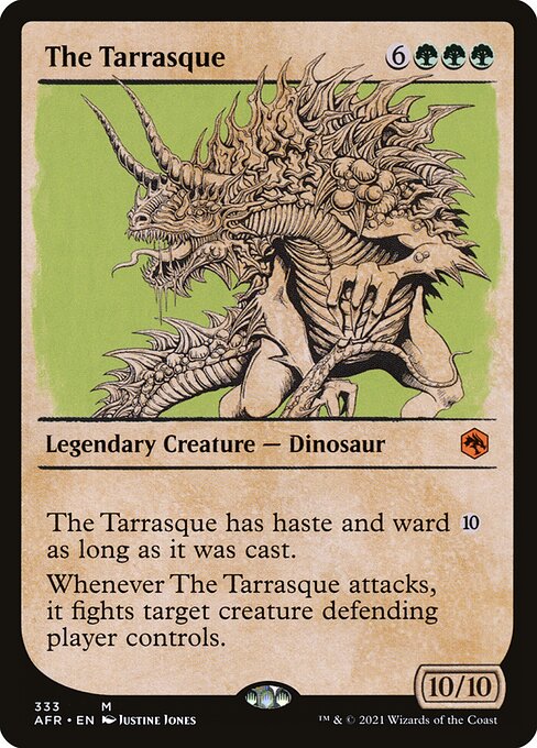 The Tarrasque XAFR-333 Mythic Near Mint Englisch Foil