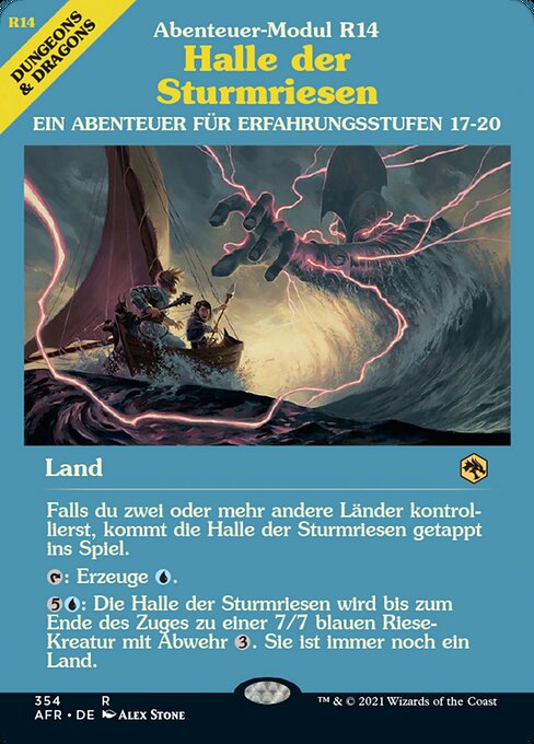 Halle der Sturmriesen XAFR-354 Rare Excellent Deutsch Foil