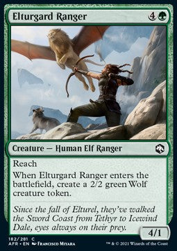 Elturgard-Waldläufer AFR-182 Common Near Mint Deutsch Foil