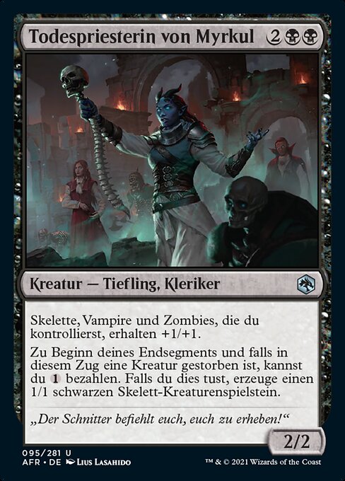 Todespriesterin von Myrkul AFR-95 Uncommon Near Mint Deutsch Foil