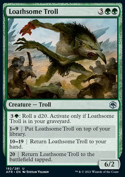 Widerwärtiger Troll AFR-192 Uncommon Near Mint Deutsch Foil
