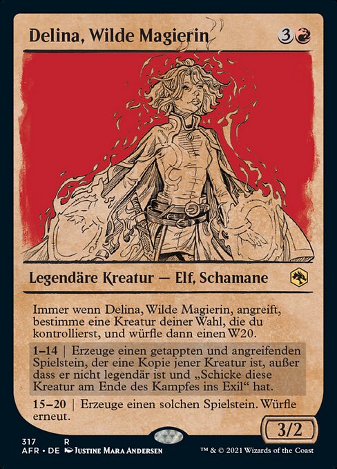 Delina, Wilde Magierin XAFR-317 Rare Excellent Deutsch
