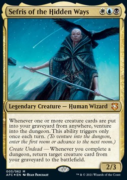 Sefris of the Hidden Ways AFC-3 Mythic Good Deutsch Foil