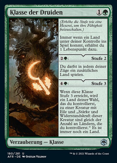 Klasse der Druiden AFR-180 Uncommon Near Mint Deutsch Foil