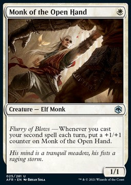 Mönch der offenen Hand AFR-25 Uncommon Excellent Englisch Foil