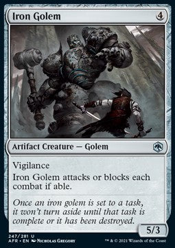 Eisengolem AFR-247 Uncommon Near Mint Deutsch Foil