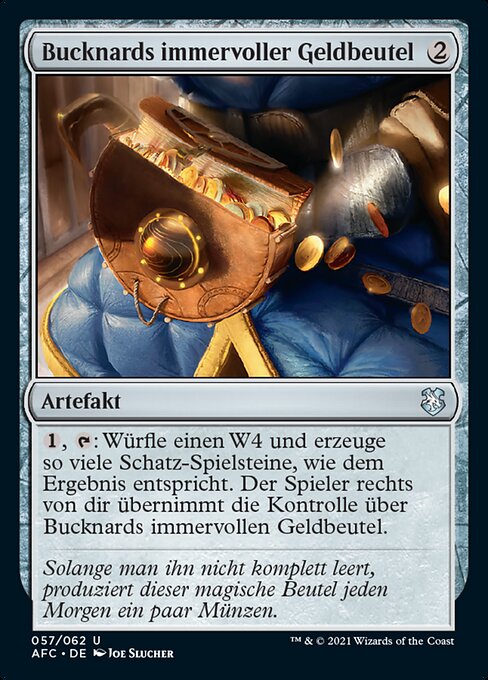 Bucknards immervoller Geldbeutel AFC-57 Uncommon Near Mint Deutsch
