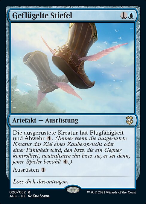 Geflügelte Stiefel AFC-20 Rare Excellent Deutsch
