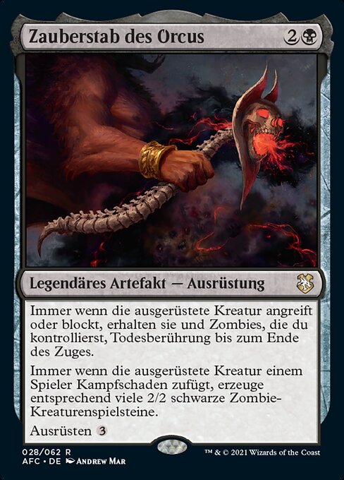 Wand of Orcus AFC-28 Rare Near Mint Deutsch