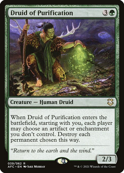Druid of Purification AFC-39 Rare Near Mint Englisch