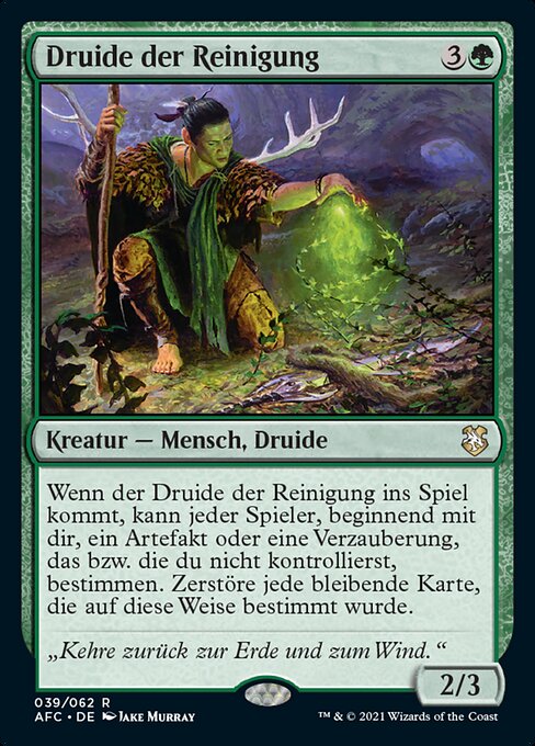 Druide der Reinigung AFC-39 Rare Excellent Deutsch