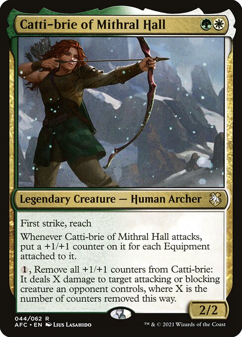 Catti-brie of Mithral Hall AFC-44 Rare Near Mint Englisch