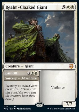 Realm-Cloaked Giant // Cast Off AFC-70 Mythic Near Mint Englisch