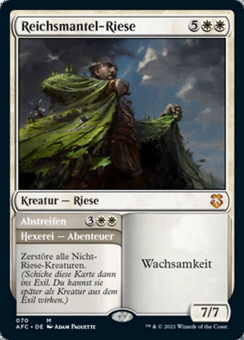 Reichsmantel-Riese // Abstreifen AFC-70 Mythic Near Mint Deutsch
