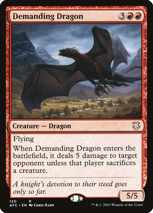 Demanding Dragon AFC-120 Rare Near Mint Englisch