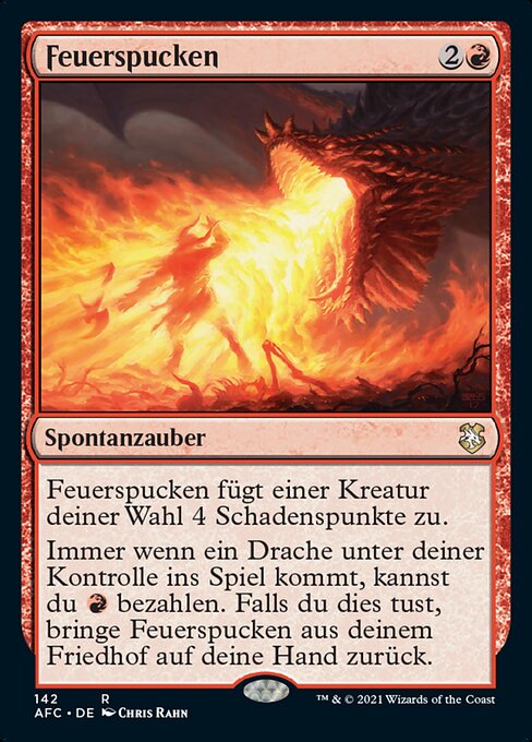 Feuerspucken AFC-142 Rare Excellent Deutsch