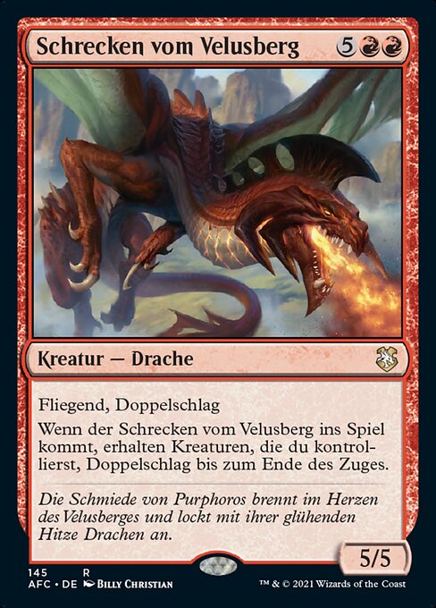 Schrecken vom Velusberg AFC-145 Rare Near Mint Deutsch