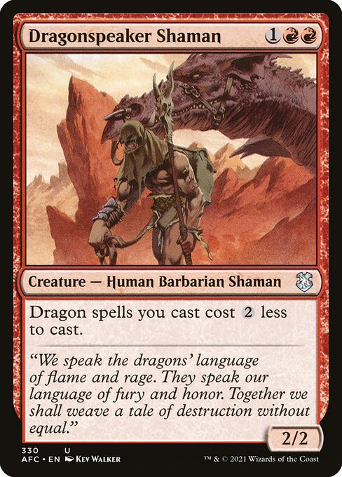 Dragonspeaker Shaman AFC-330 Uncommon Near Mint Englisch