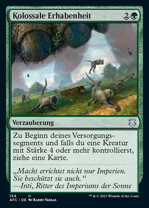 Kolossale Erhabenheit AFC-154 Uncommon Near Mint Deutsch