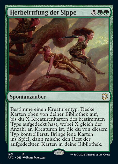 Herbeirufung der Sippe AFC-163 Rare Near Mint Deutsch