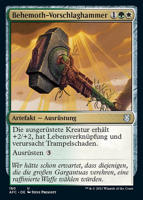 Behemoth-Vorschlaghammer AFC-180 Uncommon Near Mint Deutsch