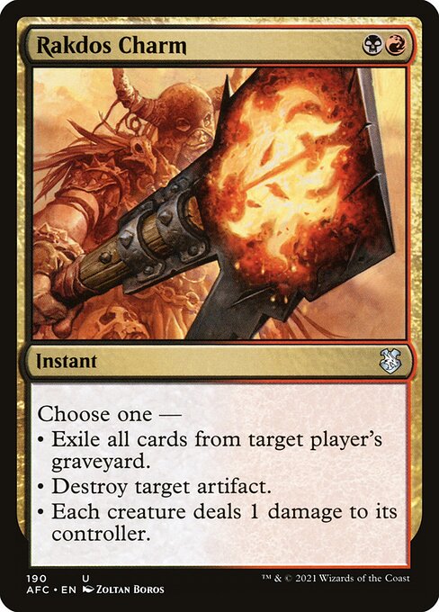 Rakdos Charm AFC-190 Uncommon Near Mint Englisch