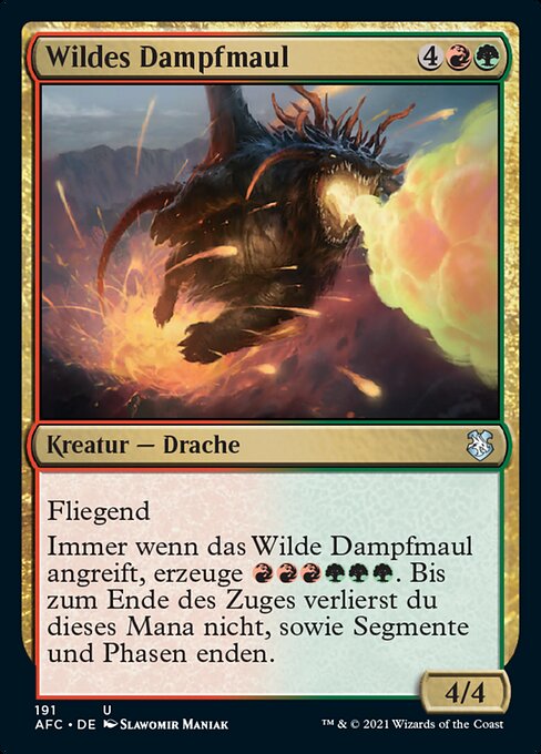 Wildes Dampfmaul AFC-191 Uncommon Near Mint Deutsch