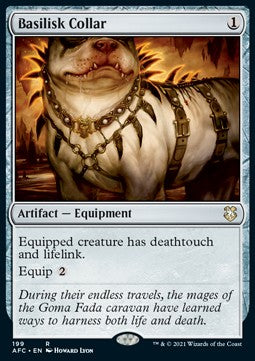 Basiliskenhalsband AFC-199 Rare Near Mint Deutsch