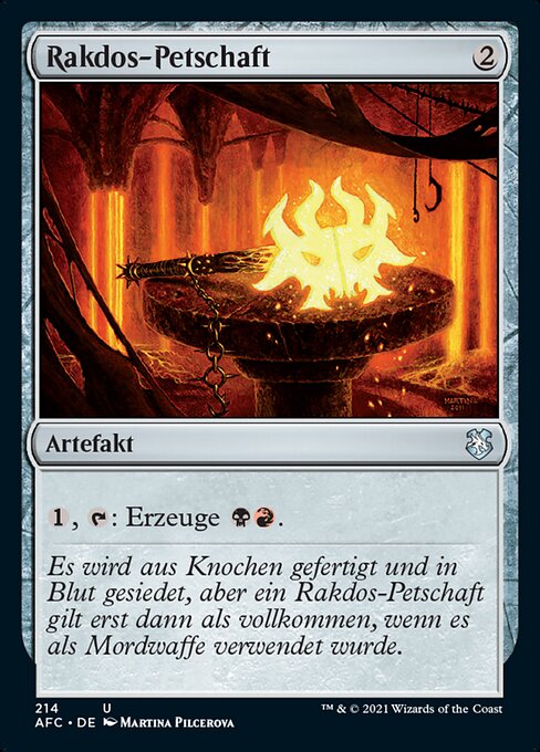 Rakdos-Petschaft AFC-214 Uncommon Near Mint Deutsch