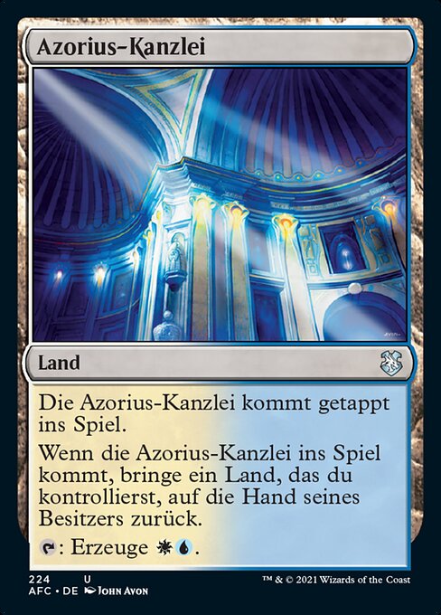 Azorius-Kanzlei AFC-224 Uncommon Near Mint Deutsch