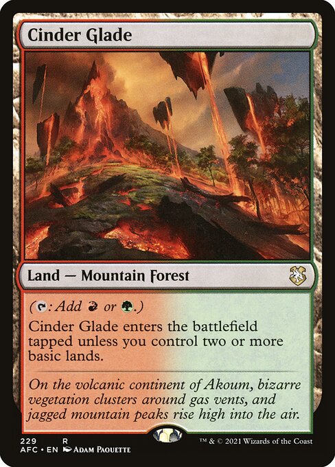 Cinder Glade AFC-229 Rare Excellent Englisch