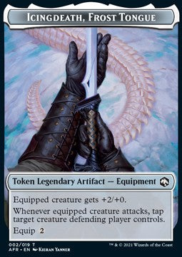 Icingdeath, Frost Tongue Token // Treasure Token XAFR-T 2/15 Token Excellent Englisch Foil
