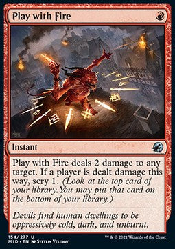 Spiel mit dem Feuer MID-154 Uncommon Excellent Deutsch