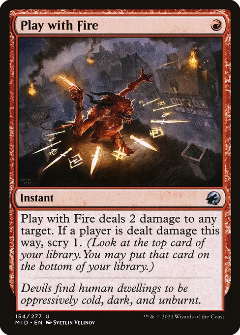 Spiel mit dem Feuer MID-154 Uncommon Excellent Englisch