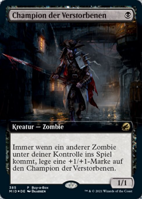 Champion der Verstorbenen BABP-385 Rare Excellent Deutsch Foil
