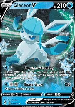 Glaceon V EVS-040 Ultra Rare Near Mint Englisch