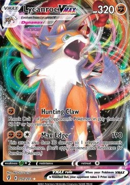 Lycanroc VMAX EVS-092 Ultra Rare Excellent Englisch