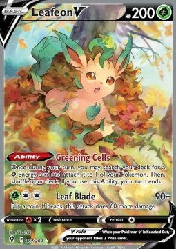 Leafeon V EVS-167 Ultra Rare Near Mint Englisch
