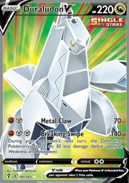 Duraludon V EVS-197 Ultra Rare Light Played Deutsch