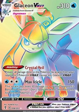 Glaziola VMAX EVS-208 Secret Rare Near Mint Deutsch