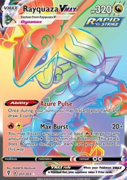 Rayquaza VMAX EVS-217 Secret Rare Near Mint Deutsch