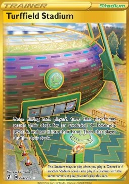 Turffield-Stadion EVS-234 Secret Rare Near Mint Deutsch