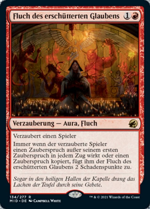 Fluch des erschütterten Glaubens MID-134 Rare Excellent Deutsch Foil