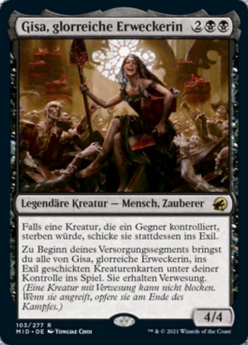 Gisa, glorreiche Erweckerin MID-103 Rare Near Mint Deutsch