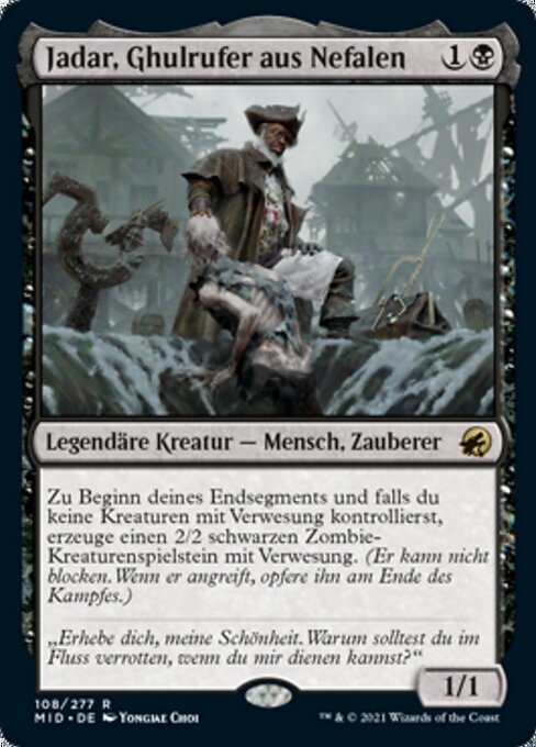 Jadar, Ghulrufer aus Nefalen MID-108 Rare Near Mint Deutsch