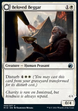 Beloved Beggar // Generous Soul MID-3 Uncommon Near Mint Deutsch Foil