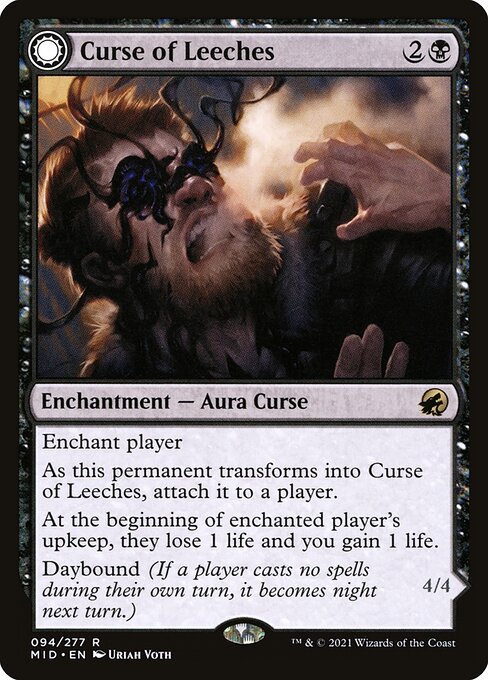 Curse of Leeches // Leeching Lurker MID-94 Rare Near Mint Englisch Foil