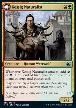 Kessig Naturalist // Lord of the Ulvenwald MID-231 Uncommon Excellent Deutsch