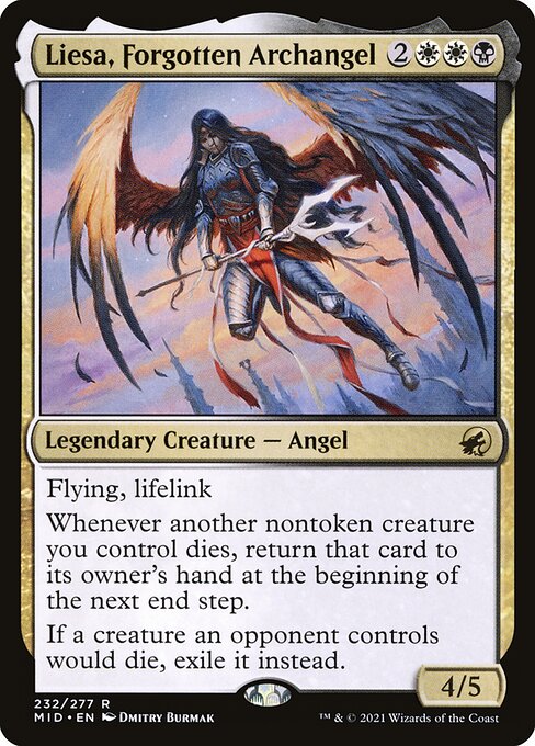 Liesa, Forgotten Archangel MID-232 Rare Near Mint Englisch Foil